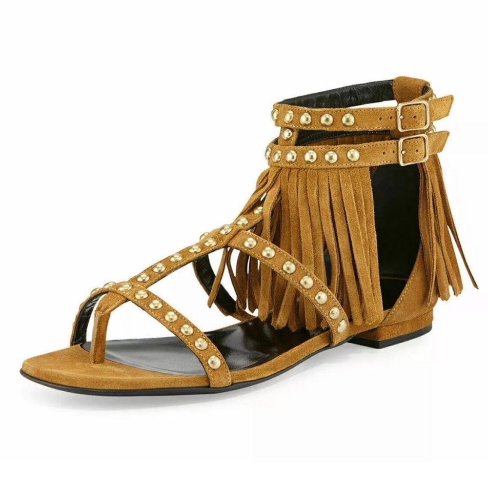 Saint Laurent Suede Gladiator Sandals